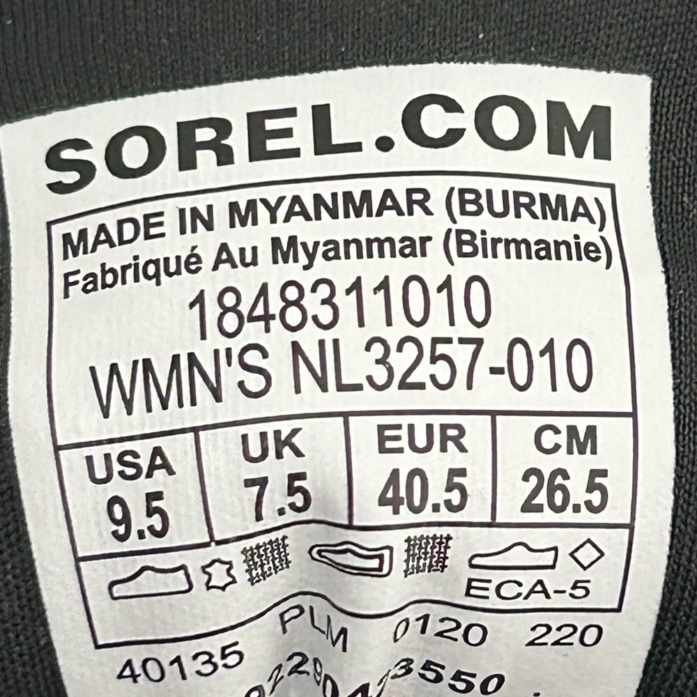 Sorel Suede Sneakers Black Size 9.5